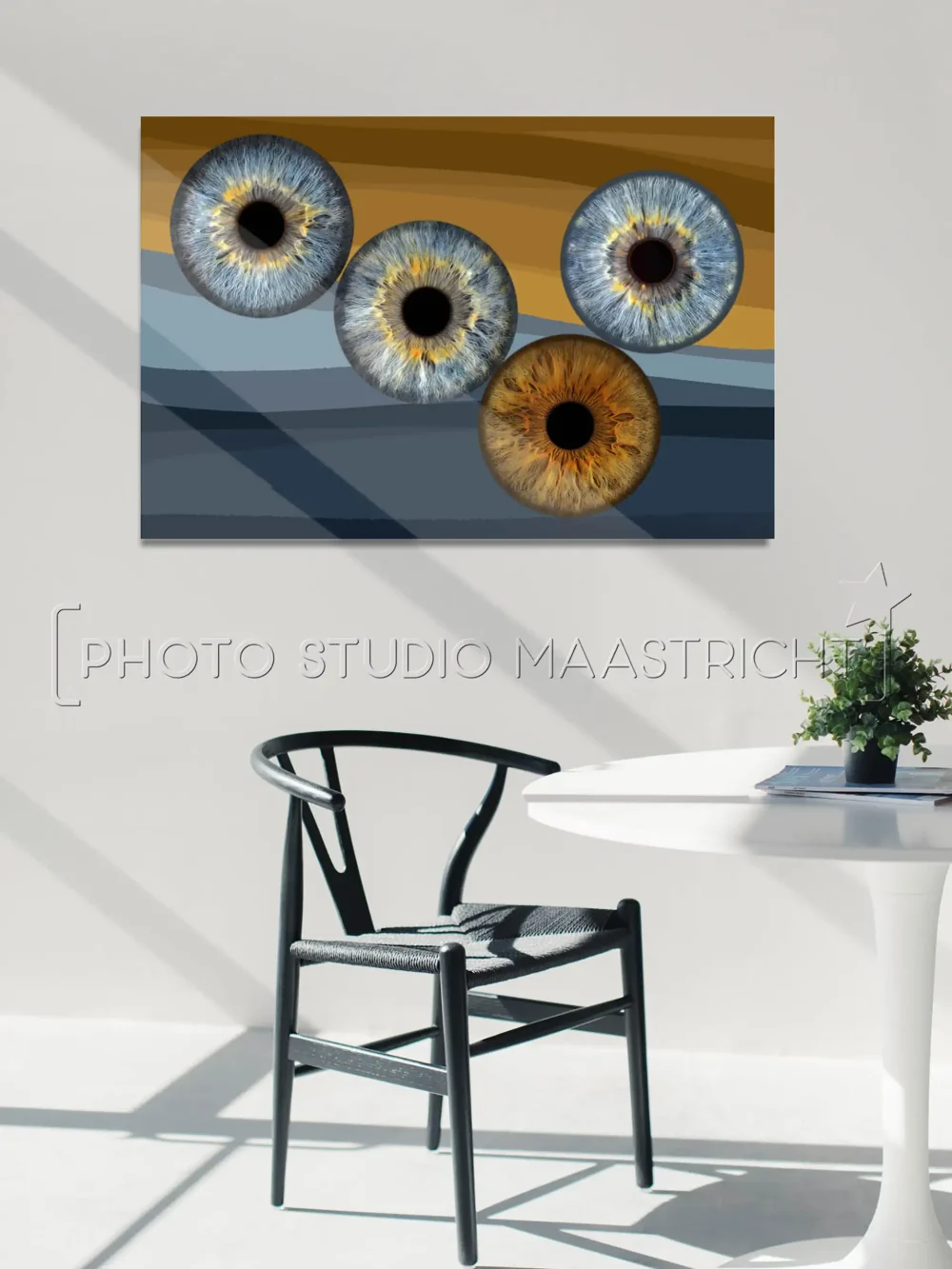 Iris Art foto - Design - Colourful Landscape - Vier irissen - Interior